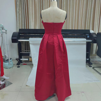 Autumn Winter Women Clothing Sexy Deep V Plunge Plunge Split Maxi Dress Wedding Dress by Ragazza