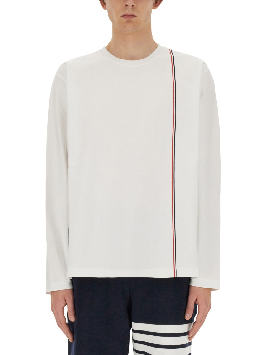 Thom Browne Men T-Shirt With Logo by Luosophy