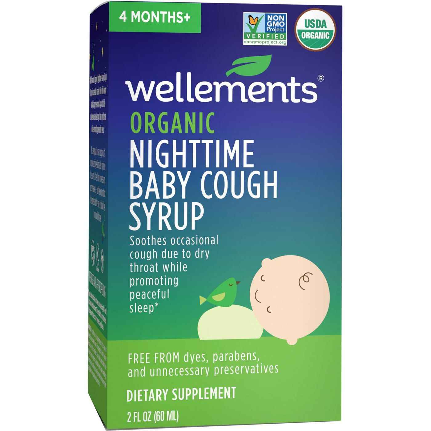 Wellements® Organic Baby Cough &amp; Mucus Syrup – Nighttime