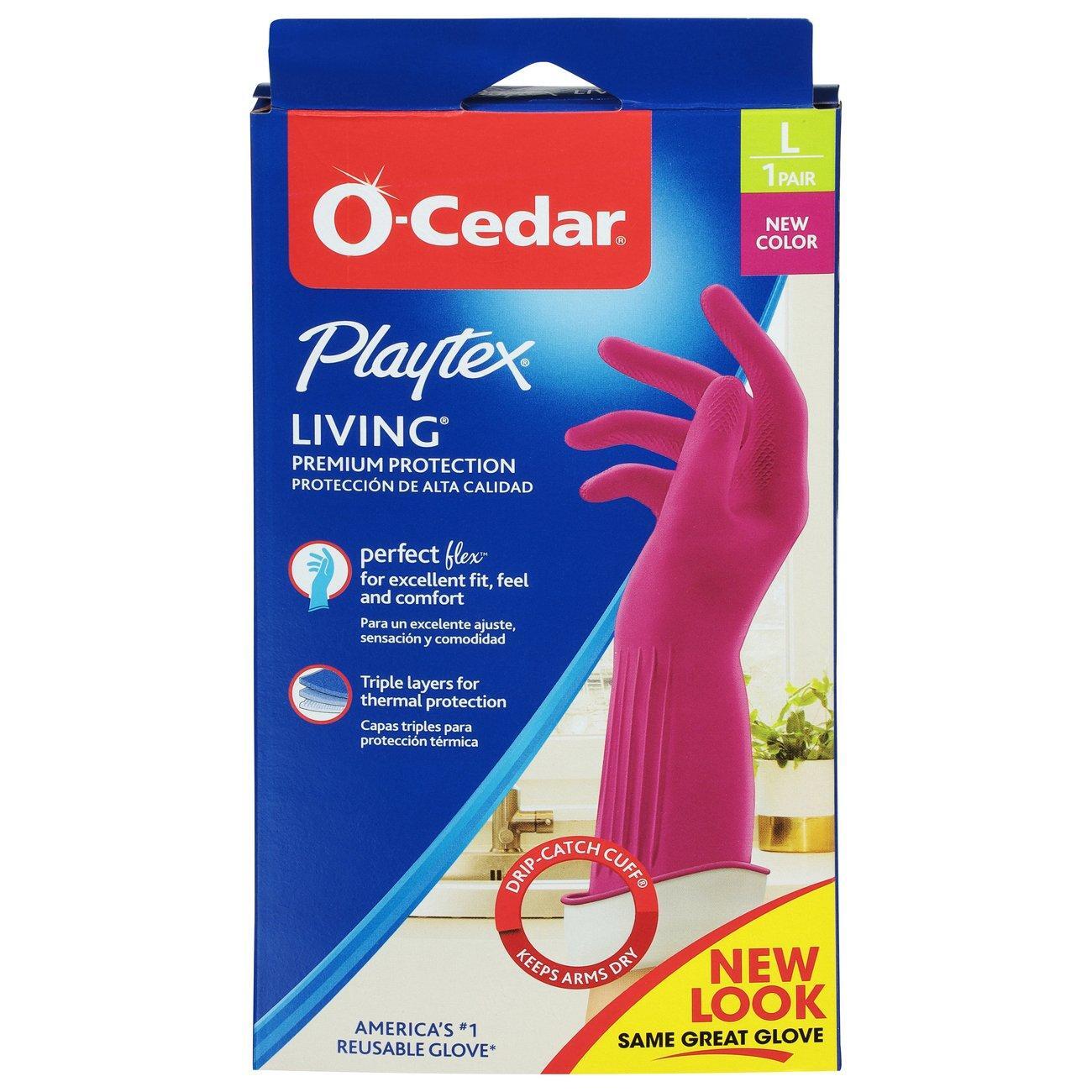 O-Cedar Playtex Living Gloves Large by Pasteur Pharmacy