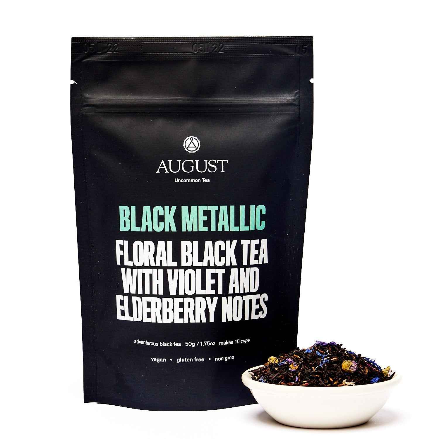 Black Metallic - Violet Elderberry Black Tea