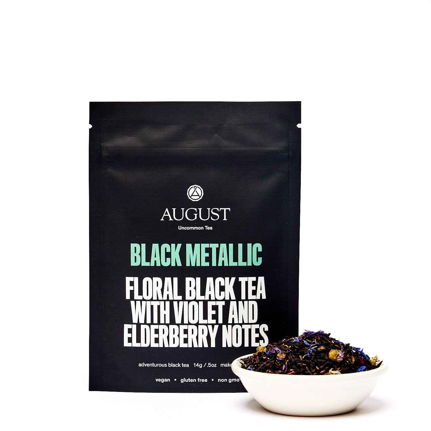 Black Metallic - Violet Elderberry Black Tea