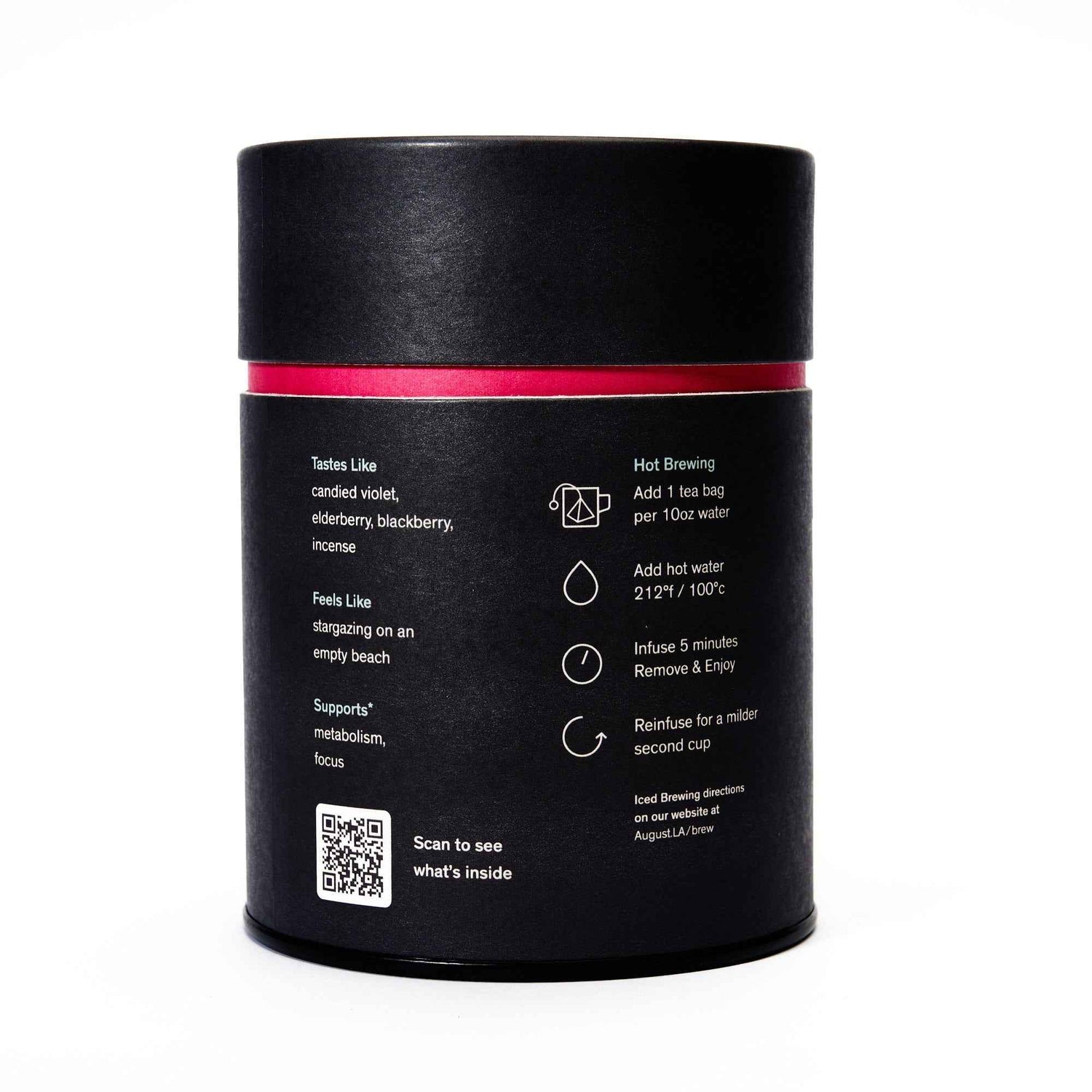 Black Metallic - Violet Elderberry Black Tea (15 Tea Bags)