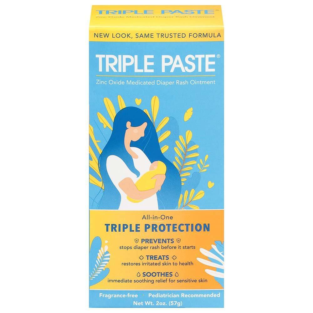 Triple Paste Diaper Rash Cream, Hypoallergenic Medicated Ointment For Babies - 2 Oz by Pasteur Pharmacy
