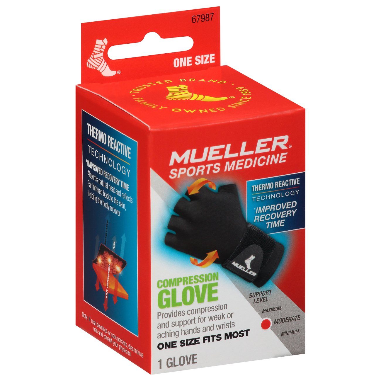 Mueller® Compression Glove – Moderate Compression (One Size Fits Most) by Pasteur Pharmacy