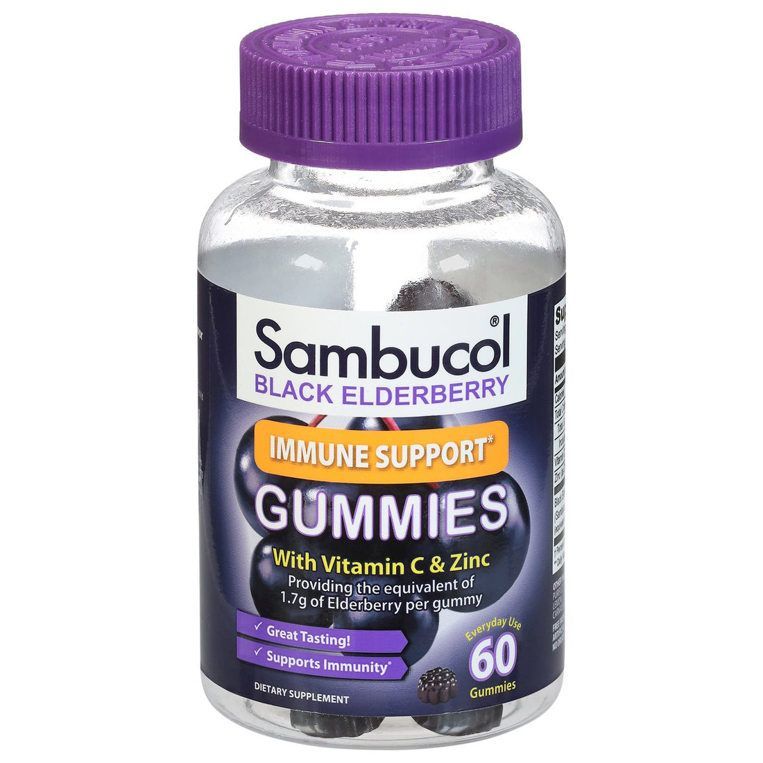 Sambucol Black Elderberry Immune Support Gummies - DestGlow