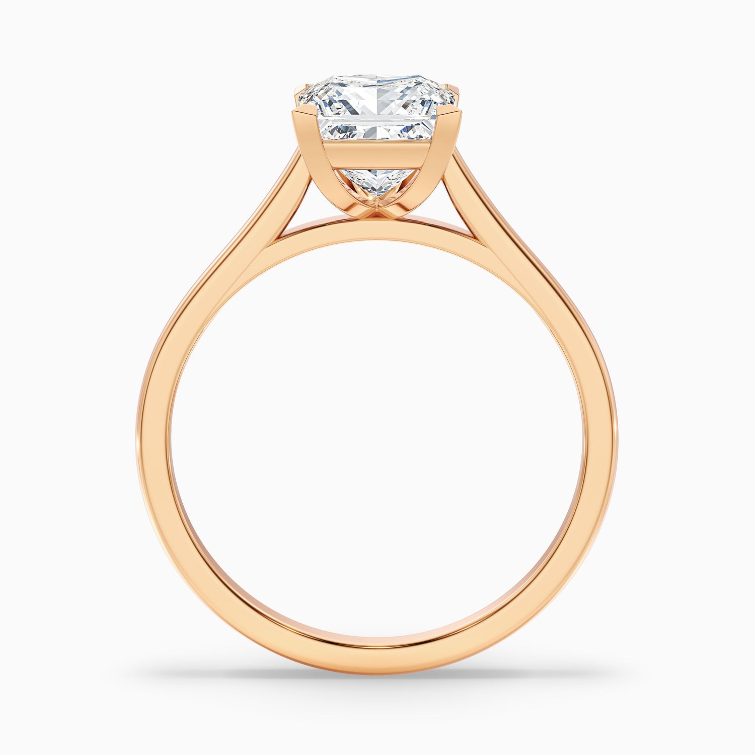 Frey 5 Carat Princess Cut Solitaire Lab Grown Diamond Ring in 14k Yellow Gold