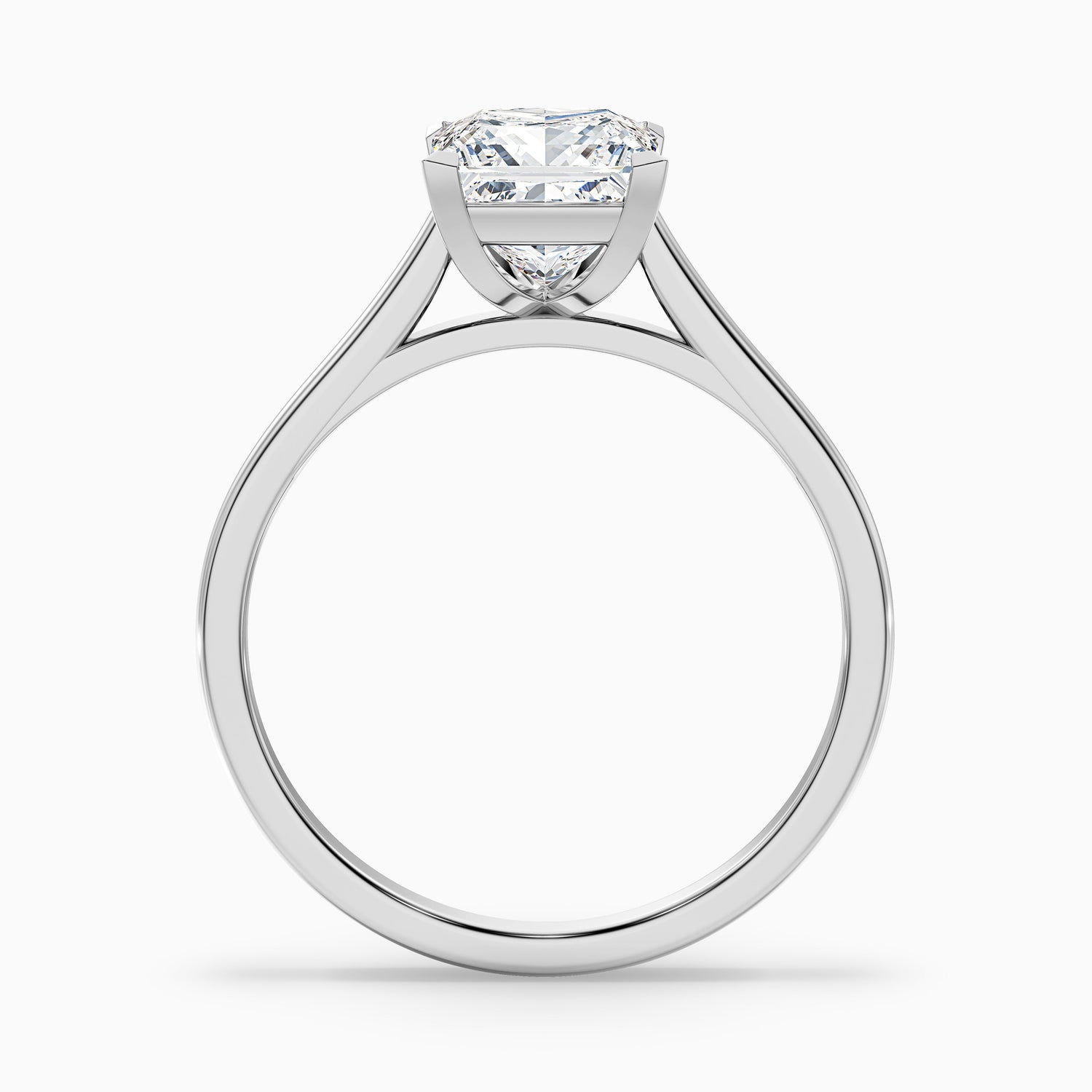 Frey 1 Carat Princess Cut Solitaire Lab Grown Diamond Ring in 18k Rose Gold