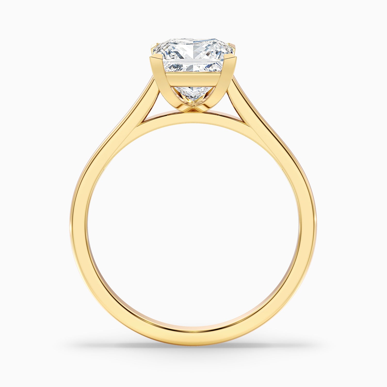 Frey 3.5 Carat Princess Cut Solitaire Lab Grown Diamond Ring in Platinum