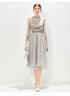 New Light Luxurious Small High End Banquet Temperament Famous Lady Perspective Gauze Dress by Ragazza