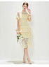 Walk Show New Fashion High end Women Hollow Lace Fishtail Hip Wrap Dress by Ragazza