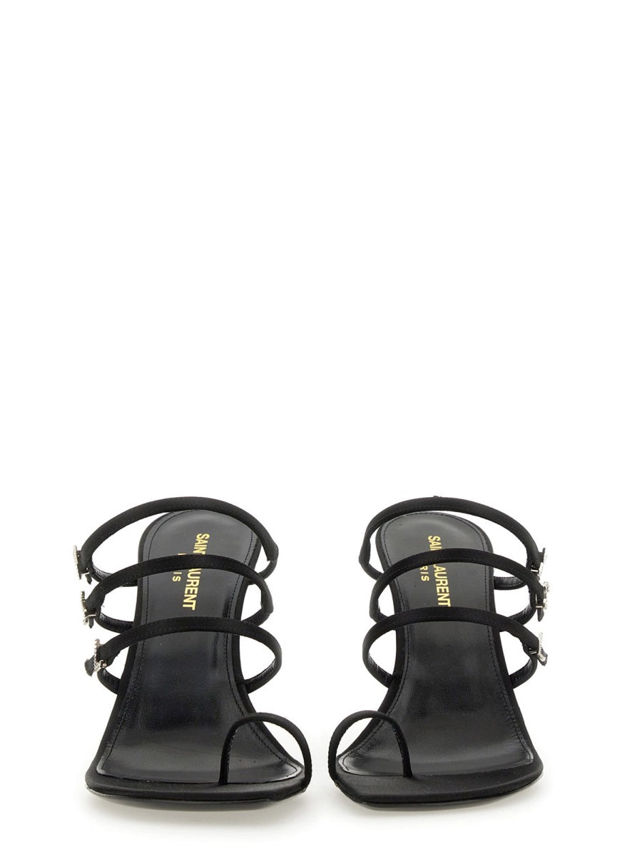 Saint Laurent Women Leather Sandal by Luosophy