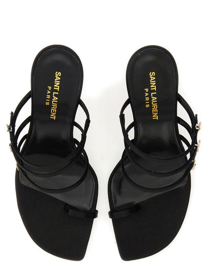 Saint Laurent Women Leather Sandal by Luosophy