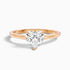 Amey 6 Carat Heart Shaped Solitaire Moissanite Engagement Ring in 10k Rose Gold  DestGlow