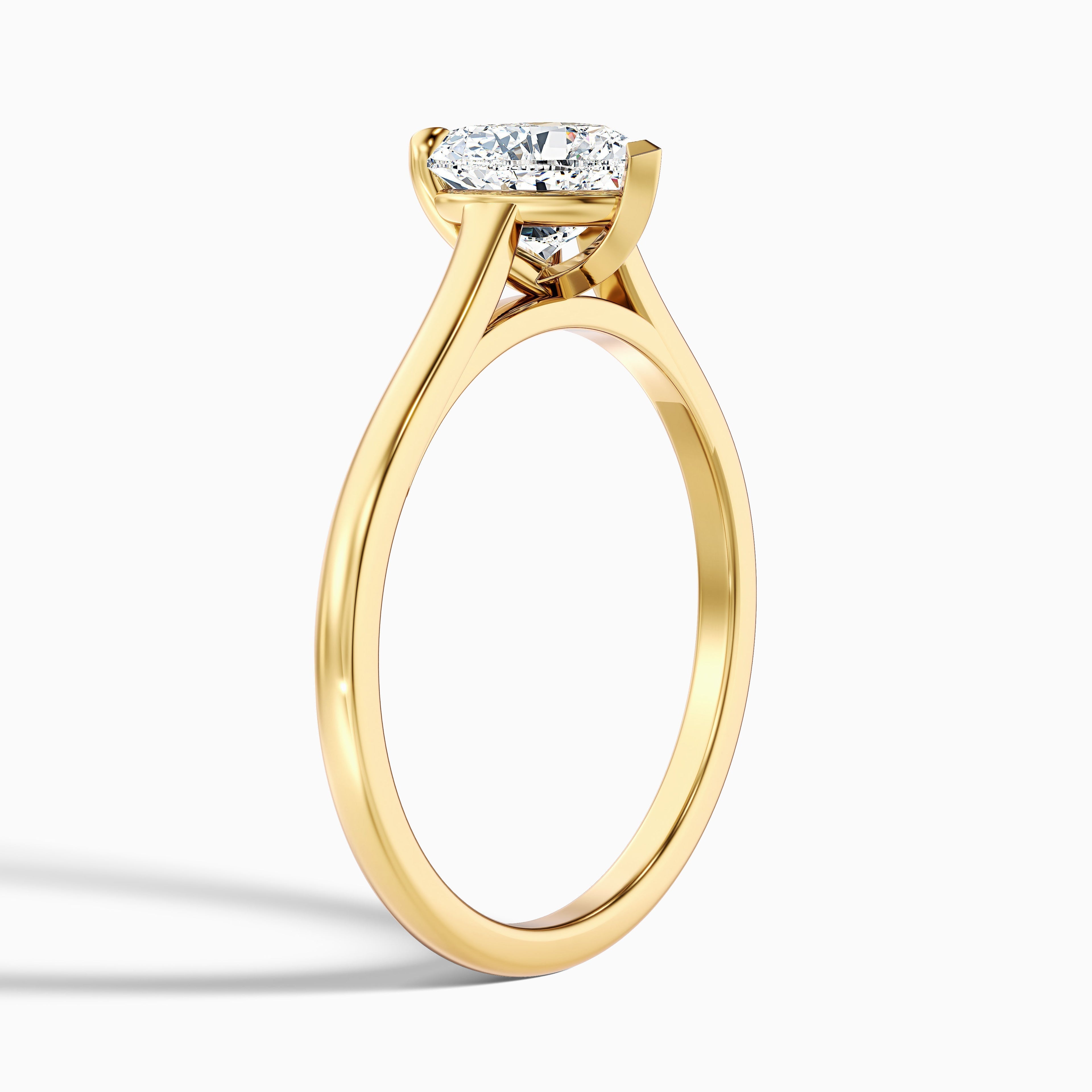 Esha 1.5 Carat Heart Shaped Solitaire Lab Grown Diamond Ring in 18k Rose Gold