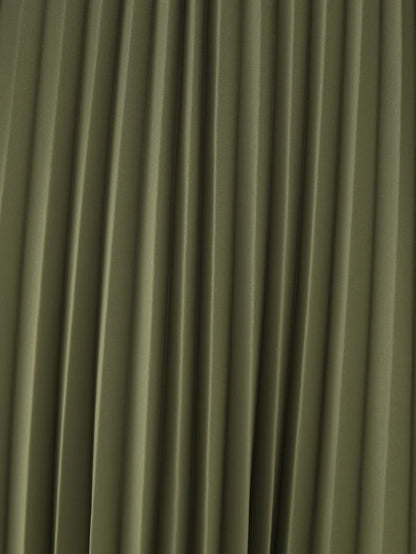 Women Clothing Winter V neck Belt Pleated Dress  DestGlow