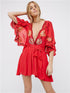 Women Spring and Summer Elegant Seaside Holiday Sexy Embroidered Dress by Ragazza