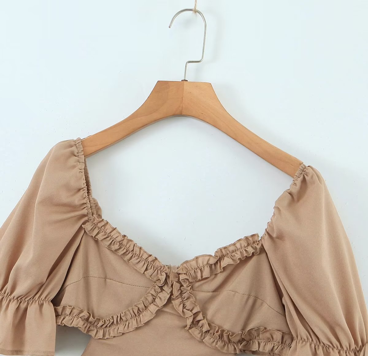 Solid Color Niche Dress Elegant Women Dress Spring Slim Slimming Lace Princess Dress by Ragazza