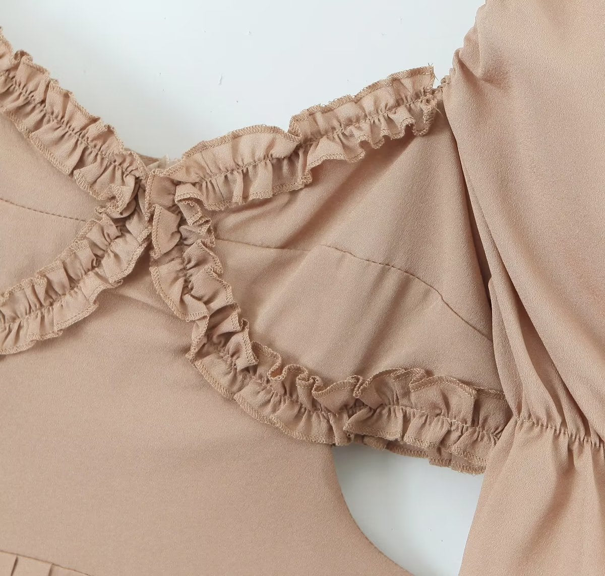 Solid Color Niche Dress Elegant Women Dress Spring Slim Slimming Lace Princess Dress by Ragazza