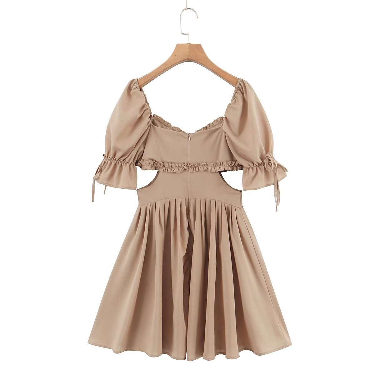 Solid Color Niche Dress Elegant Women Dress Spring Slim Slimming Lace Princess Dress by Ragazza