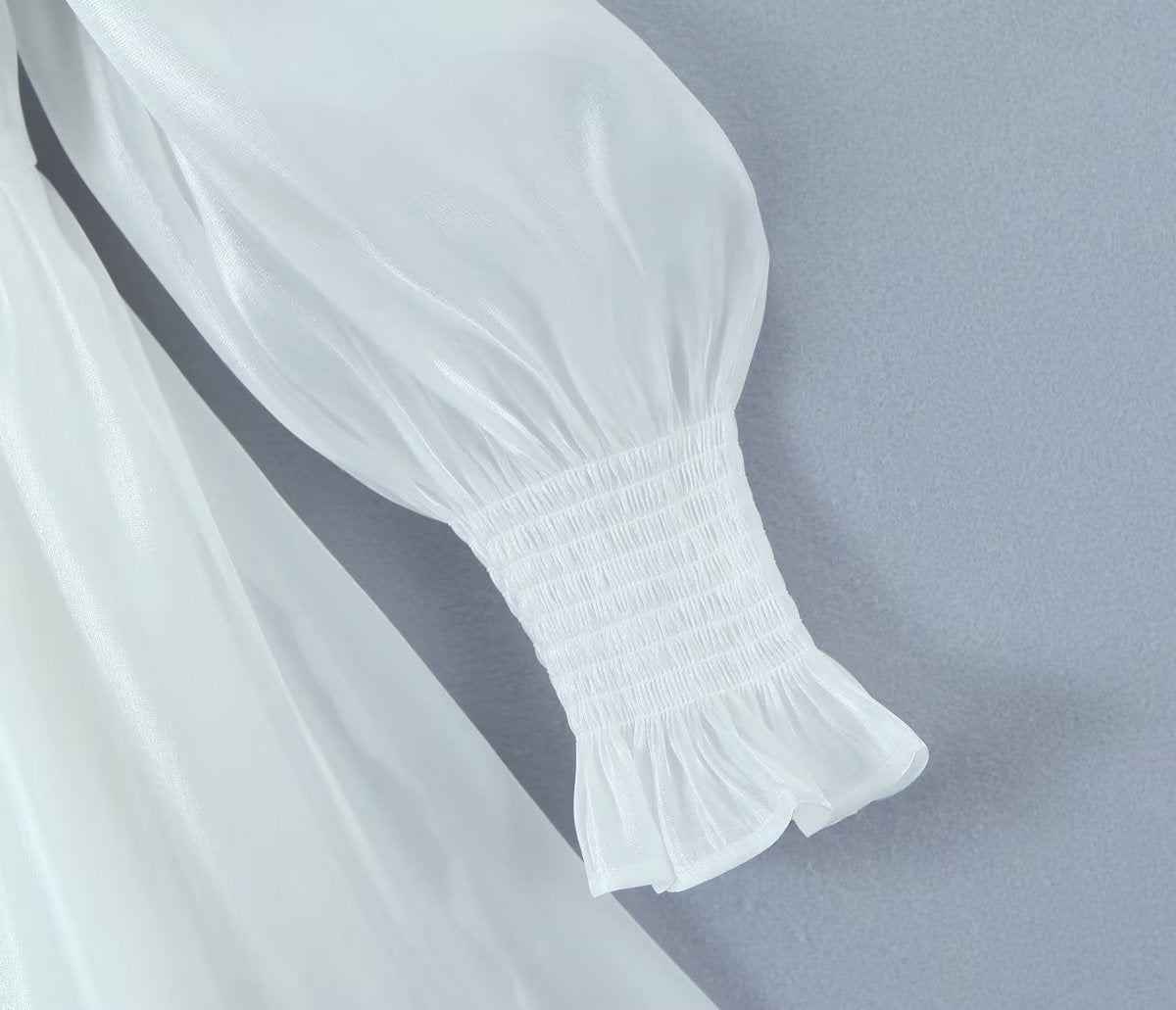 Women White Sexy Tulle Dress Summer Sexy Pleated Tube Top Cami Dress by Ragazza