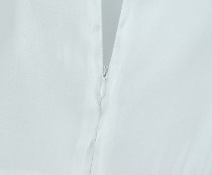 Women White Sexy Tulle Dress Summer Sexy Pleated Tube Top Cami Dress by Ragazza