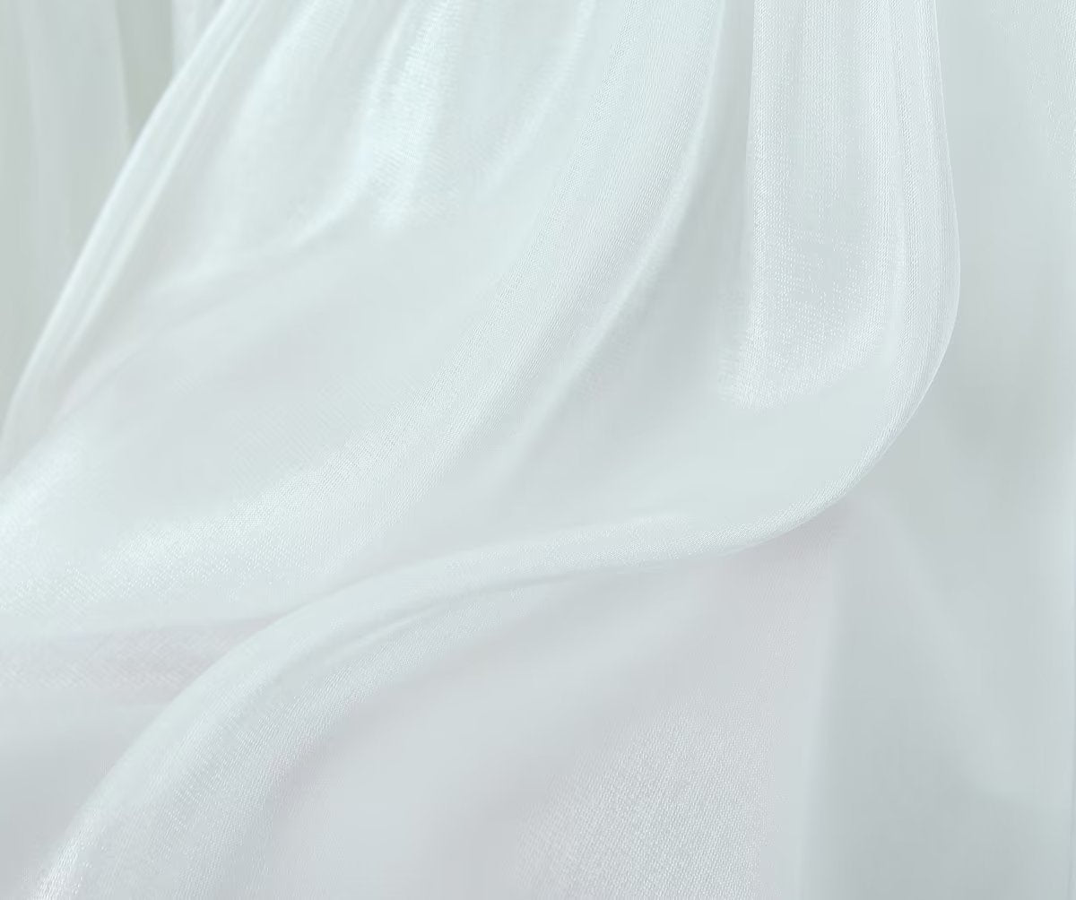 Women White Sexy Tulle Dress Summer Sexy Pleated Tube Top Cami Dress by Ragazza
