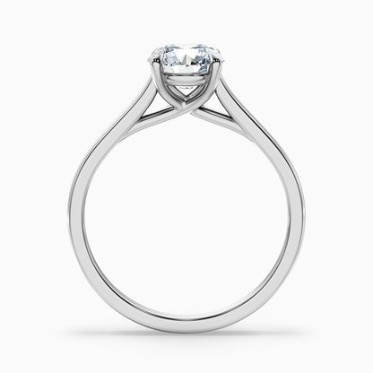 Elena 3.5 Carat Round Solitaire Lab Grown Diamond Ring in 14k Rose Gold