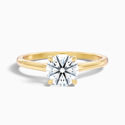 Zara 2.5 Carat Round Solitaire Moissanite Engagement Ring in Platinum