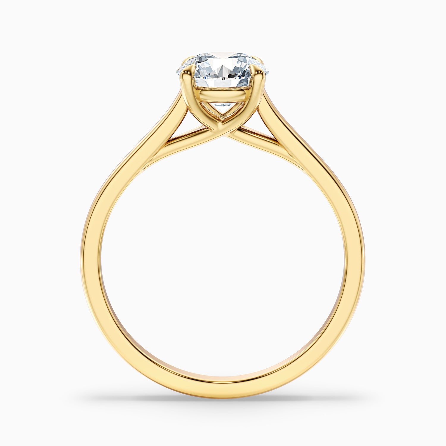 Zara 3.5 Carat Round Solitaire Moissanite Engagement Ring in 18k Rose Gold