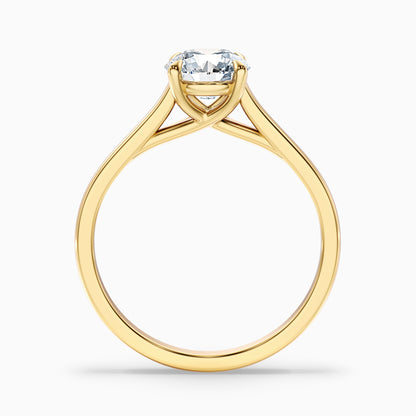 Zara 3.5 Carat Round Solitaire Moissanite Engagement Ring in 18k Rose Gold