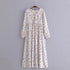 Maxi Dress Elegant Floral Dress Women Spring Autumn by Ragazza