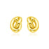 14k Yellow Gold Polished Knot Earrings by Bids.com