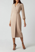 Spring Women Clothing Solid Color Collar Long Sleeve Dress by Ragazza