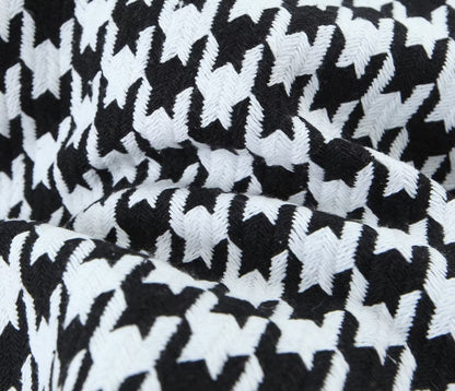 Fall Women Clothing Houndstooth Knitted All Matching V neck Strap Dress by Ragazza