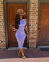 Women Clothing Women Clothing Spring Summer Sexy round Neck Solid Color Multi Color Sheath Dress by Ragazza