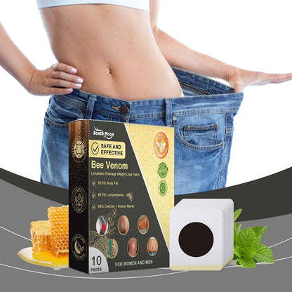 Bee Venom Lymphatic Drainage Weight Loss Patch, Lymphatic Slimming Paste Shaping Slimming Digestion Health Vitality Detumescence Care Body Shaping Considerate