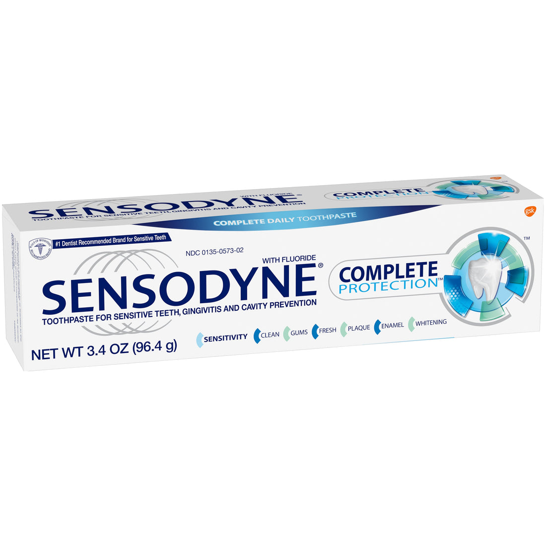 Sensodyne Complete Protection Sensitive Toothpaste Mint 3.4 Oz For Adults by Pasteur Pharmacy