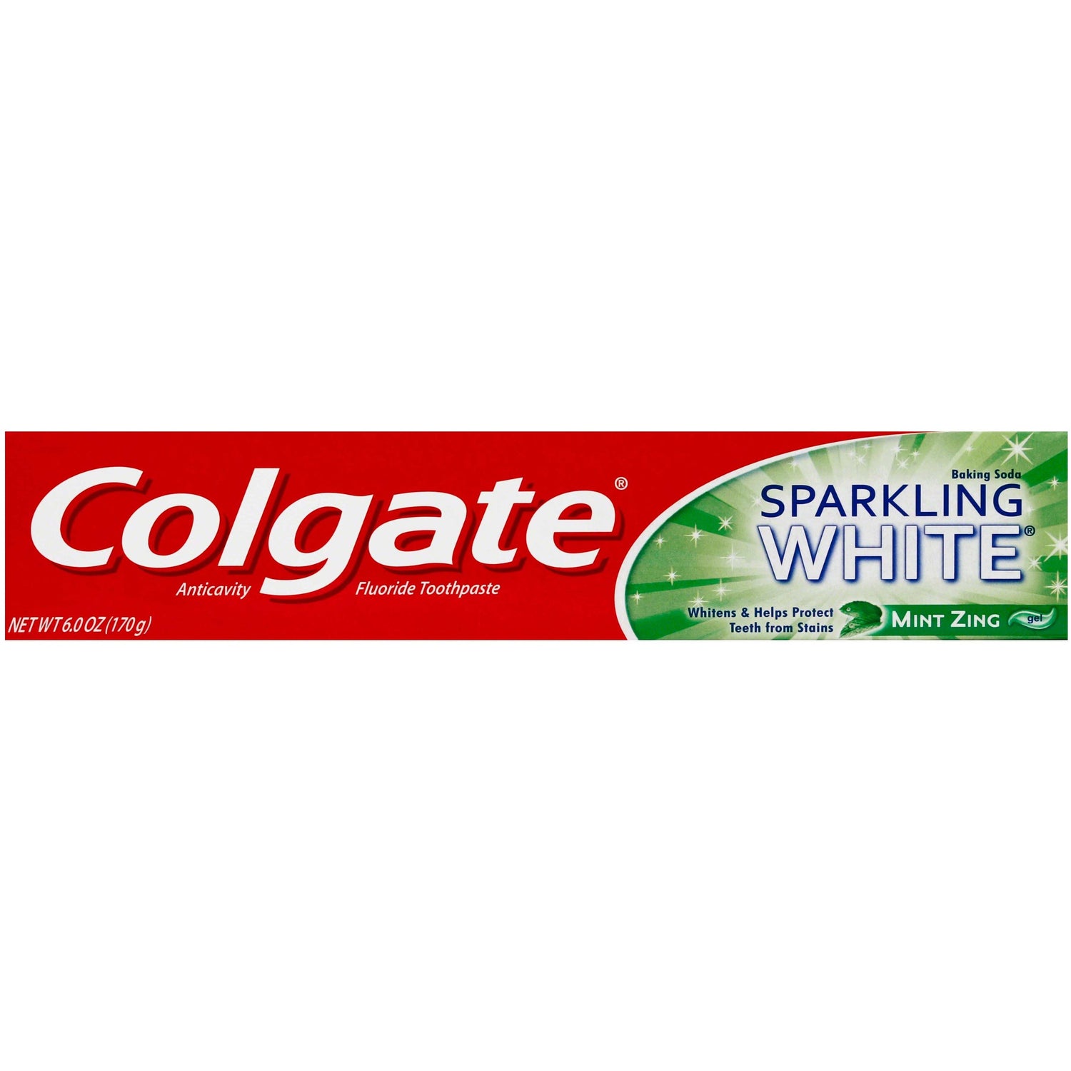 Colgate Sparkling White Whitening Toothpaste Gel, Mint Zing Flavor, 6 oz (170g) by Pasteur Pharmacy