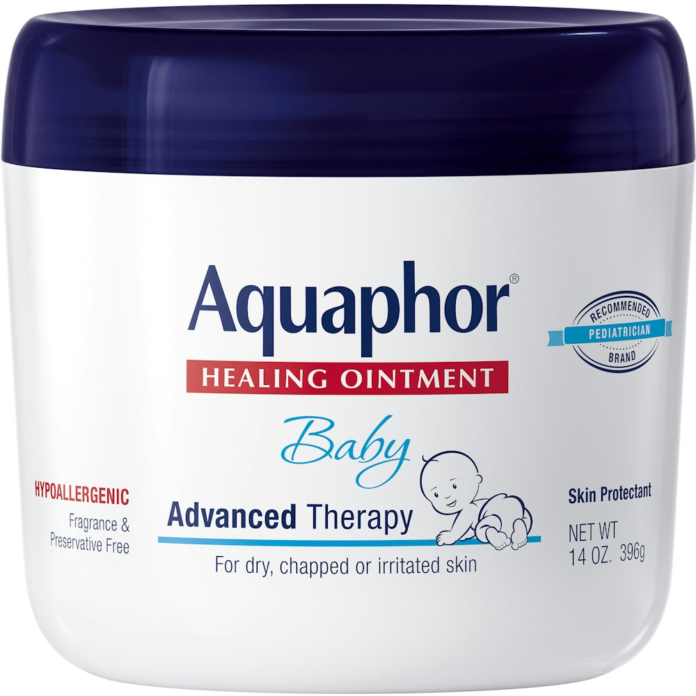 Aquaphor Baby Advanced Therapy Healing Ointment Skin Protectant Jar 14 Oz 