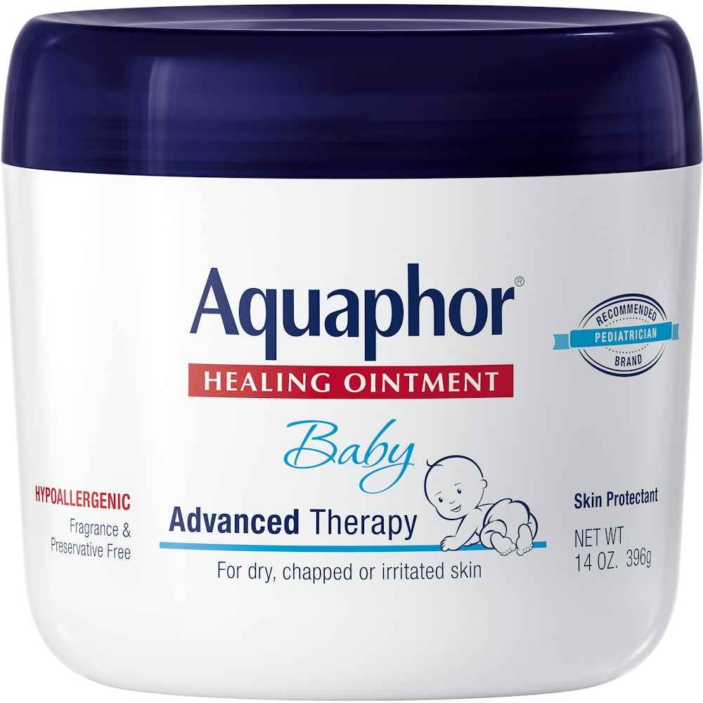 Aquaphor Baby Advanced Therapy Healing Ointment Skin Protectant Jar 14 Oz