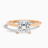 Amaya 4.5 Carat Princess Cut Solitaire Lab Grown Diamond Ring in 10k Rose Gold  DestGlow