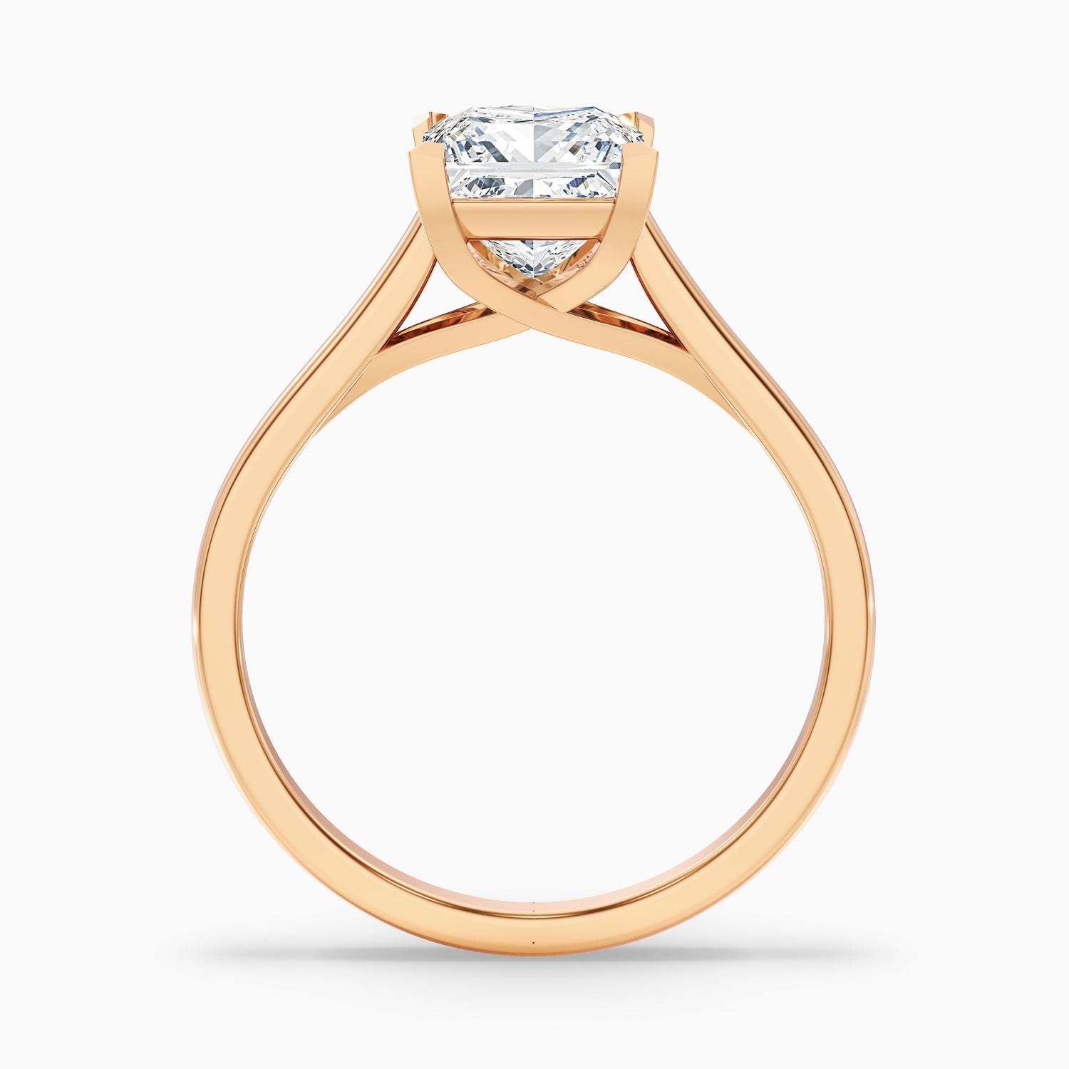 Kai 1 Carat Princess Cut Solitaire Moissanite Engagement Ring in Platinum