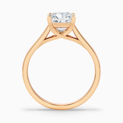 Kai 3.5 Carat Princess Cut Solitaire Moissanite Engagement Ring in 14k Yellow Gold