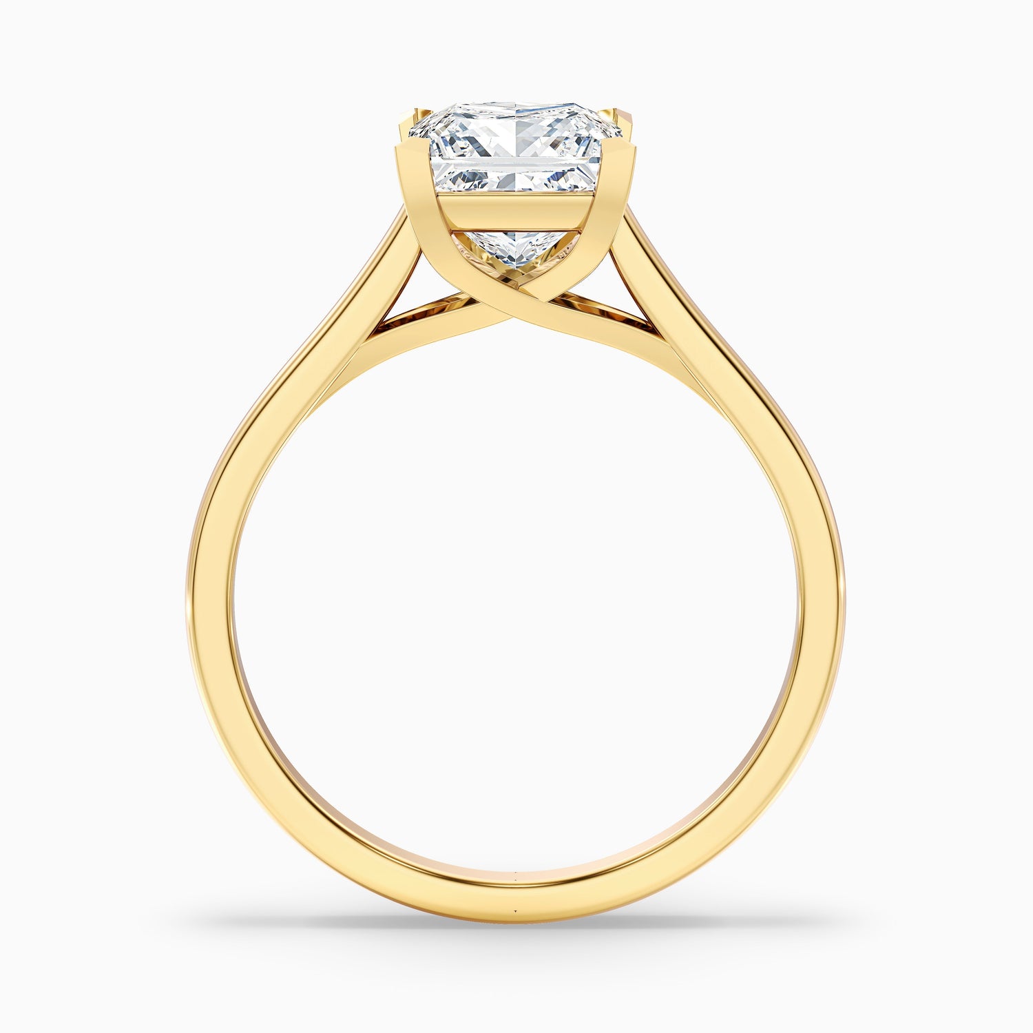 Amaya 4.5 Carat Princess Cut Solitaire Lab Grown Diamond Ring in Platinum