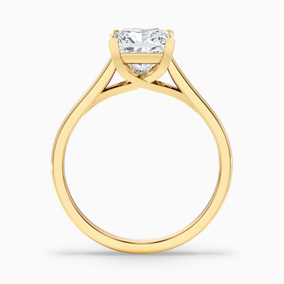 Amaya 2 Carat Princess Cut Solitaire Lab Grown Diamond Ring in 18k White Gold