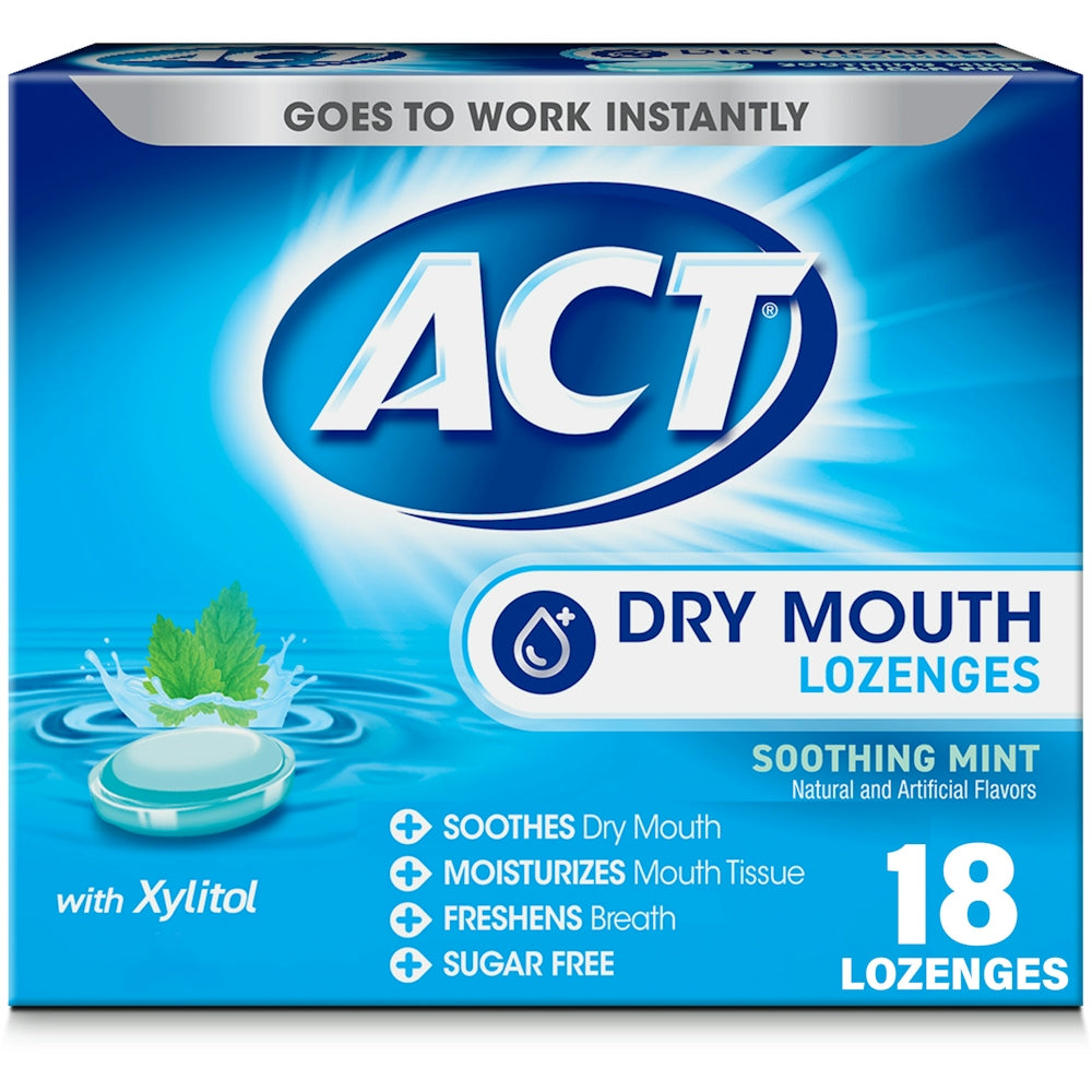 Act Total Care Dry Mouth Lozenges, Soothing Mint by Pasteur Pharmacy