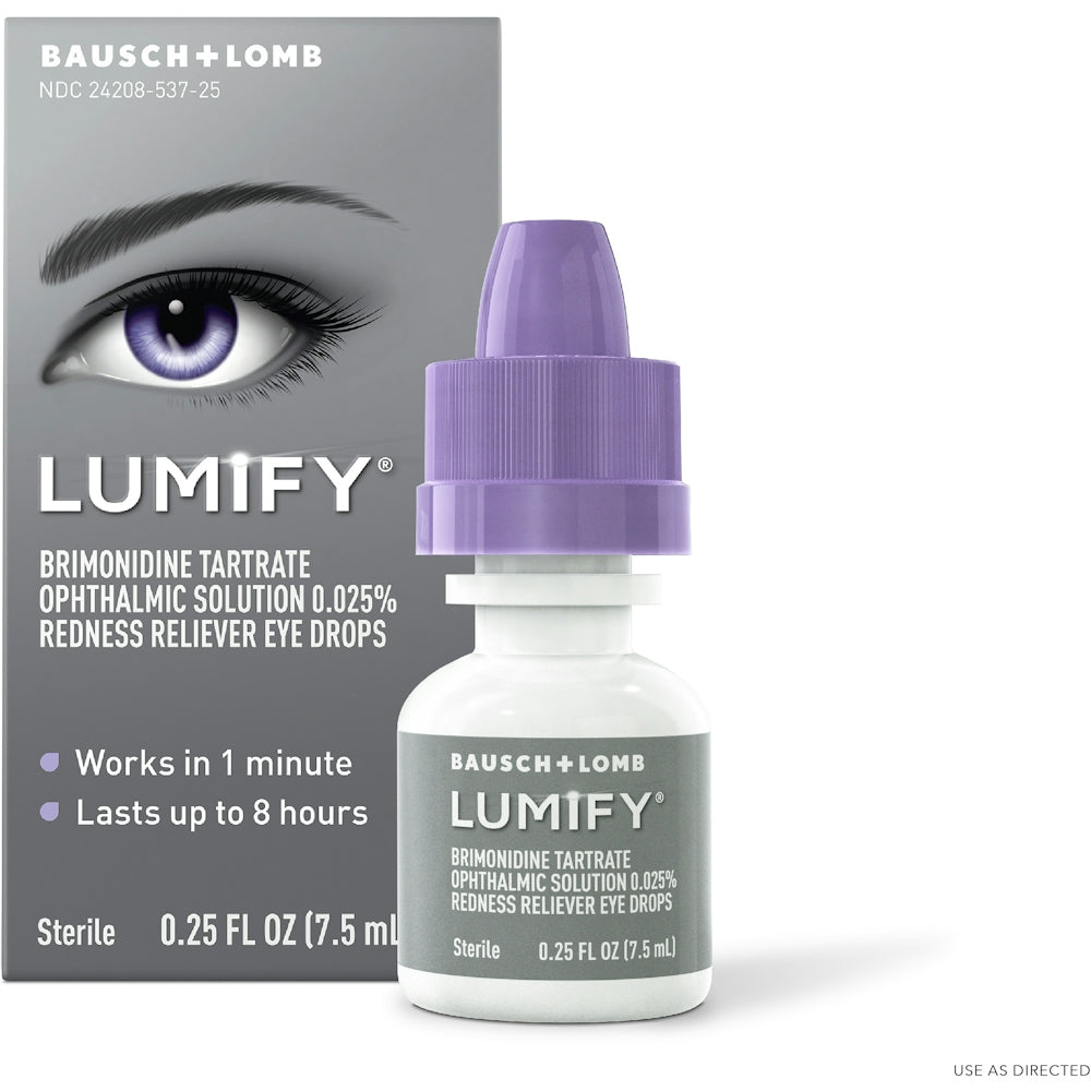 Lumify Eye Drops, Redness Reliever, Large Size 0.25 Fl Oz by Pasteur Pharmacy