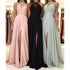Summer Halter Lace Chiffon Dress Prom Evening Dress Split Dress by Ragazza