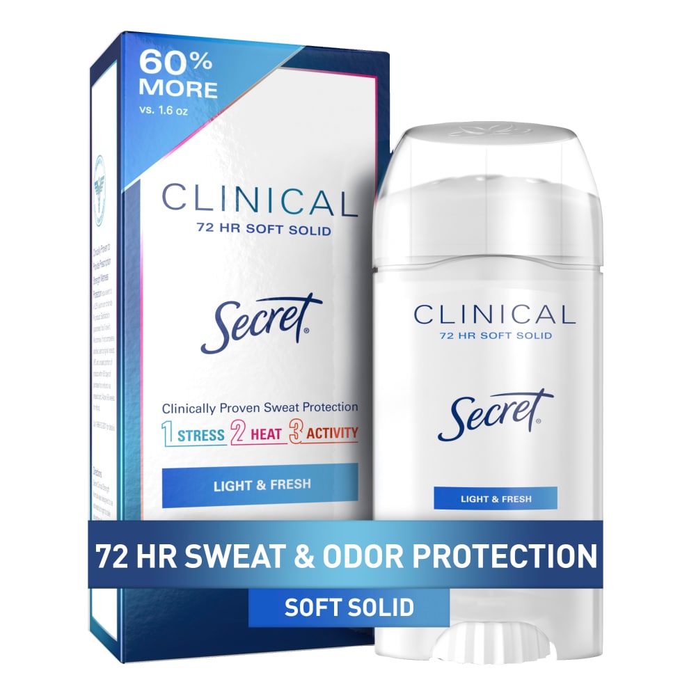 Secret Clinical Strength Light And Fresh Soft Solid Antiperspirant &amp; Deodorant 2.6 oz by Pasteur Pharmacy